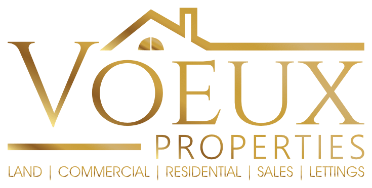 Voeux Properties gold mark and wordmark